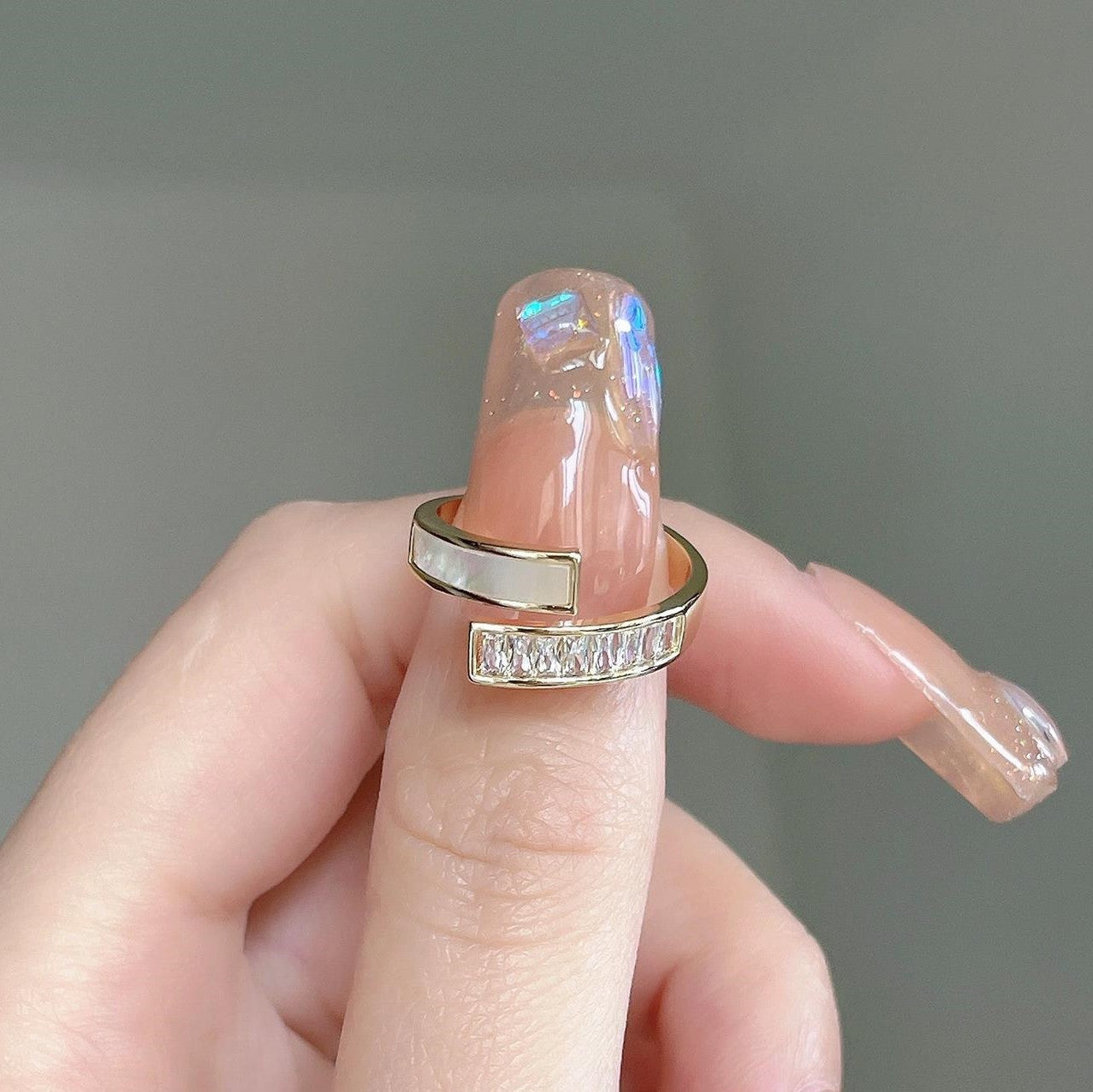 Gold-Tone Open Cuff Ring