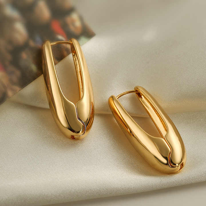 Large Hoop Drop Earring