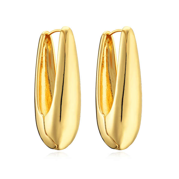 Large Hoop Drop Earring