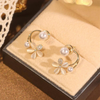 Elegant Floral Pearl Earring