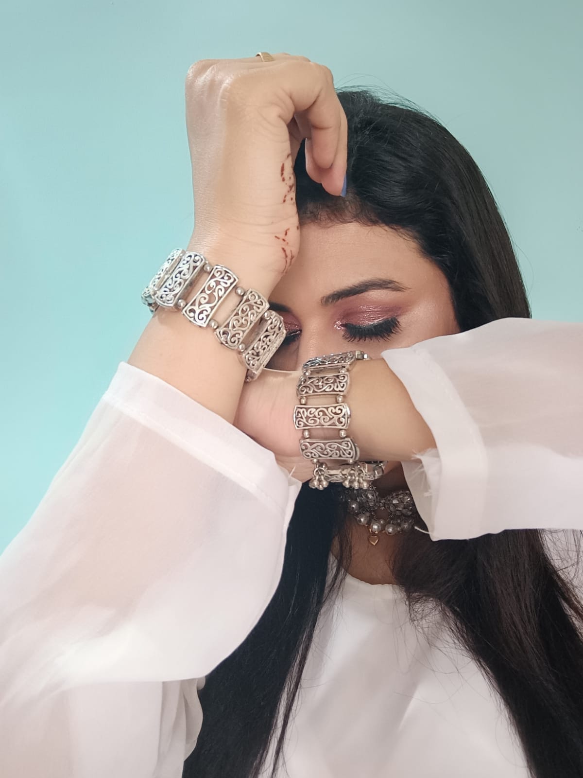 Silver stylish Bracelet & Bangles