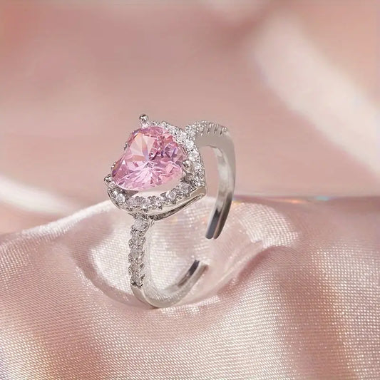 Princess Pink Heart Ring