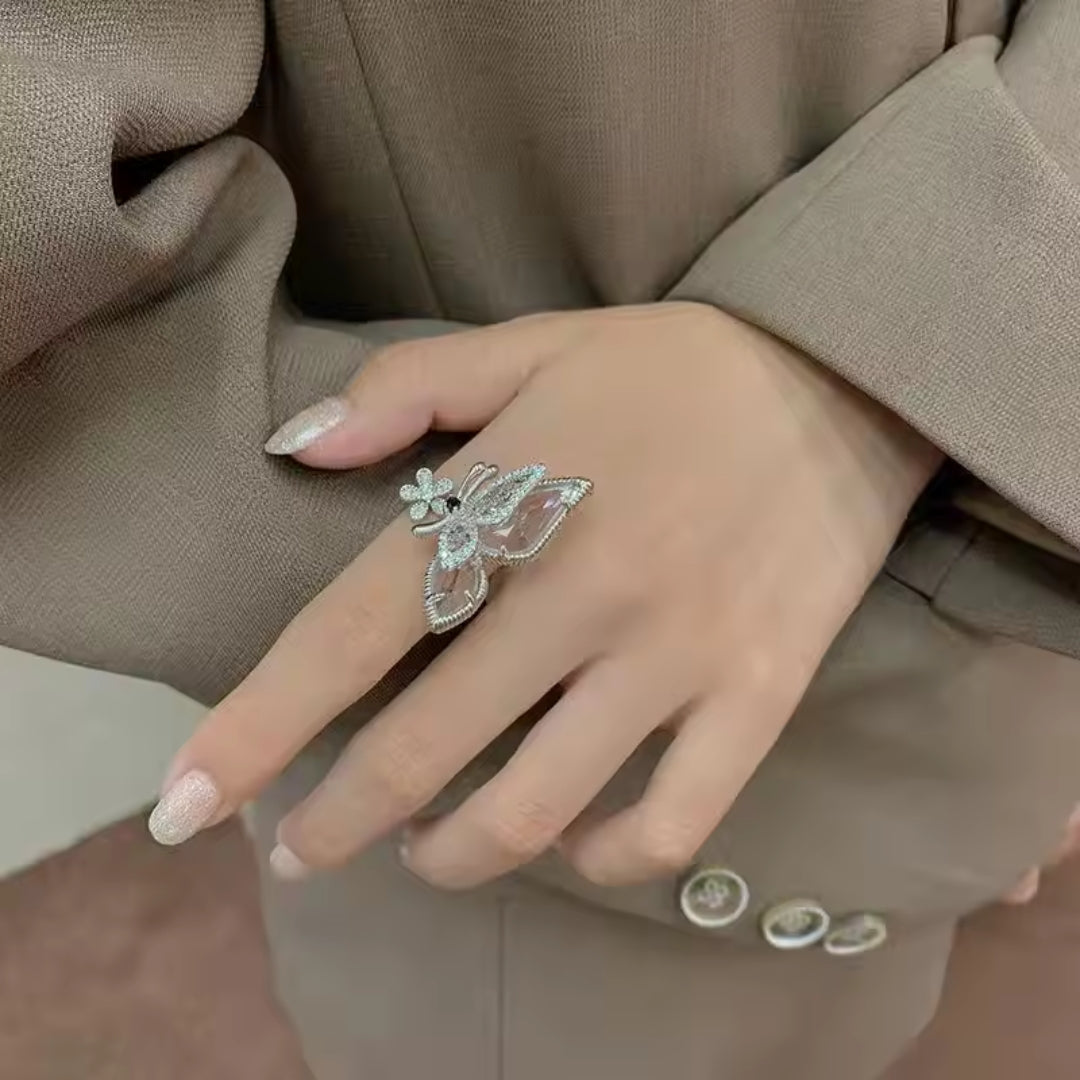Butterfly Sparkly Ring