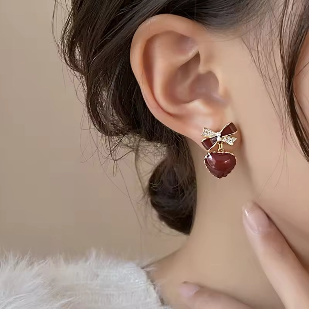 Red Heart earring