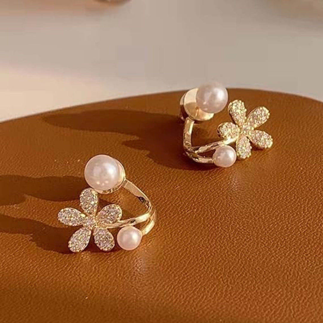 Elegant Flower Stud Earrings