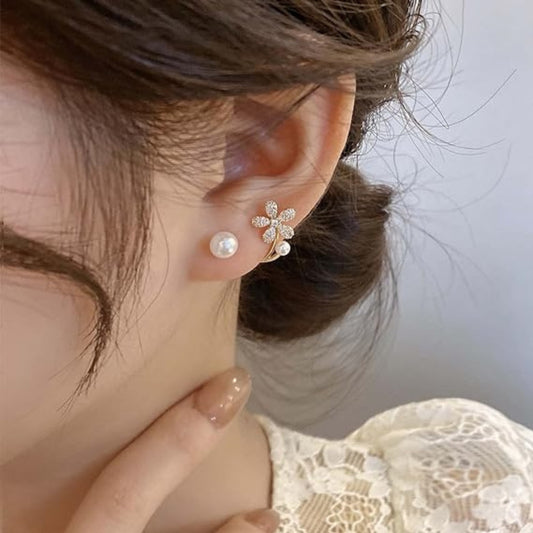 Elegant Flower Stud Earrings