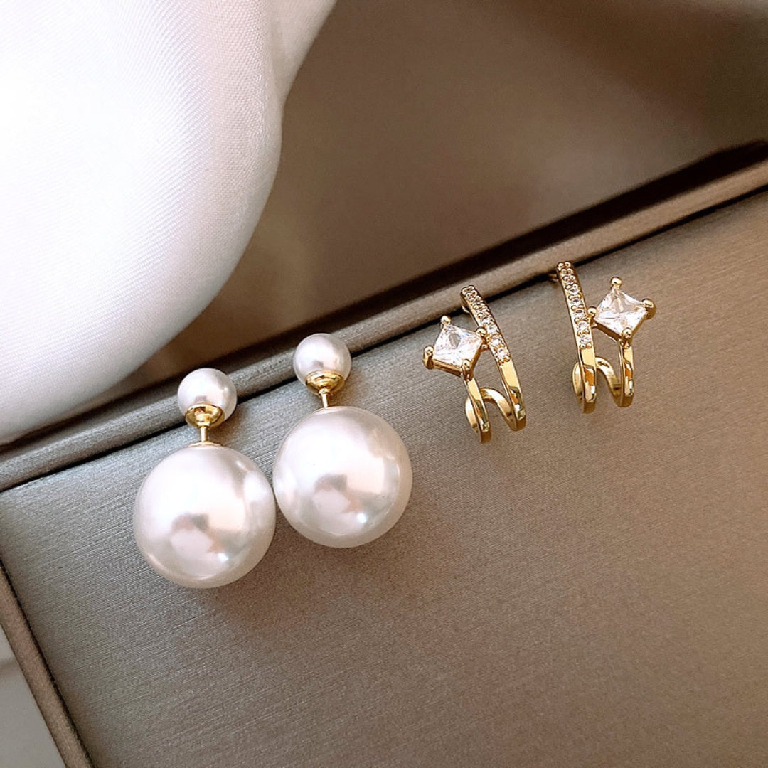 Pearl drop earrings
