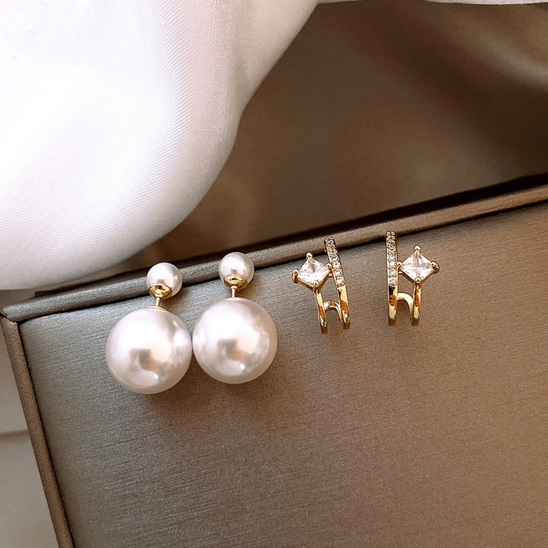 Pearl drop earrings
