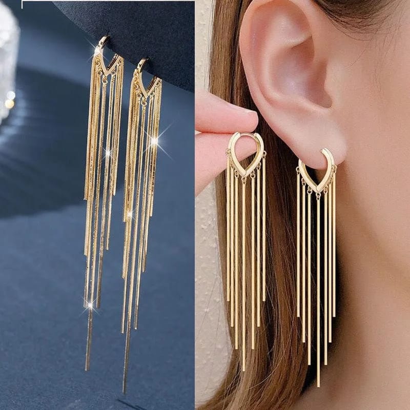 Long Super Fairy Tassel Earrings
