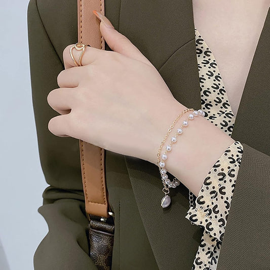 Double layer bracelet