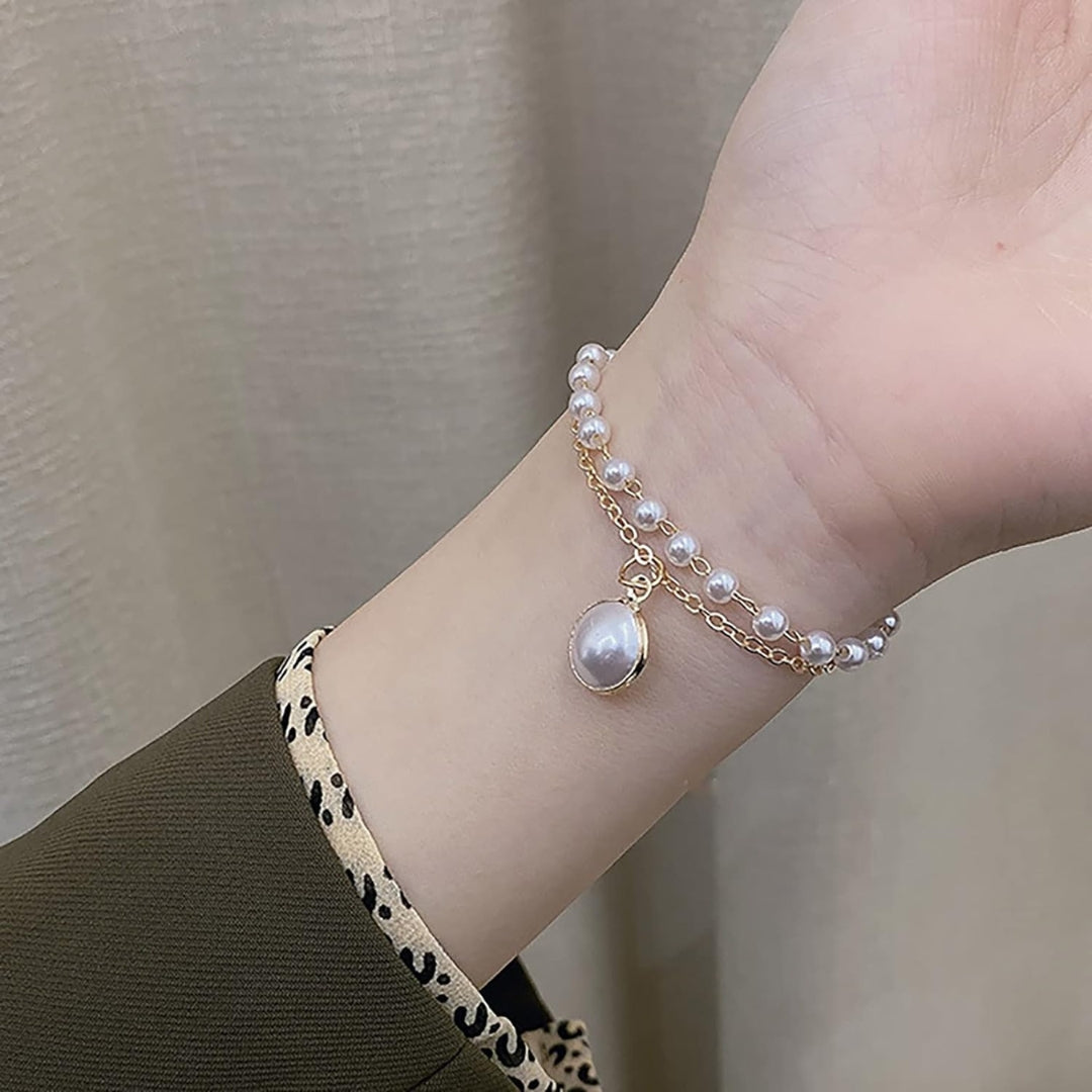 Double layer bracelet