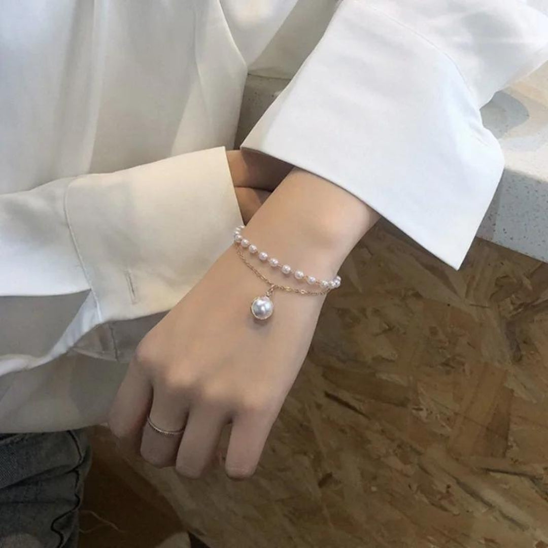 Double layer bracelet