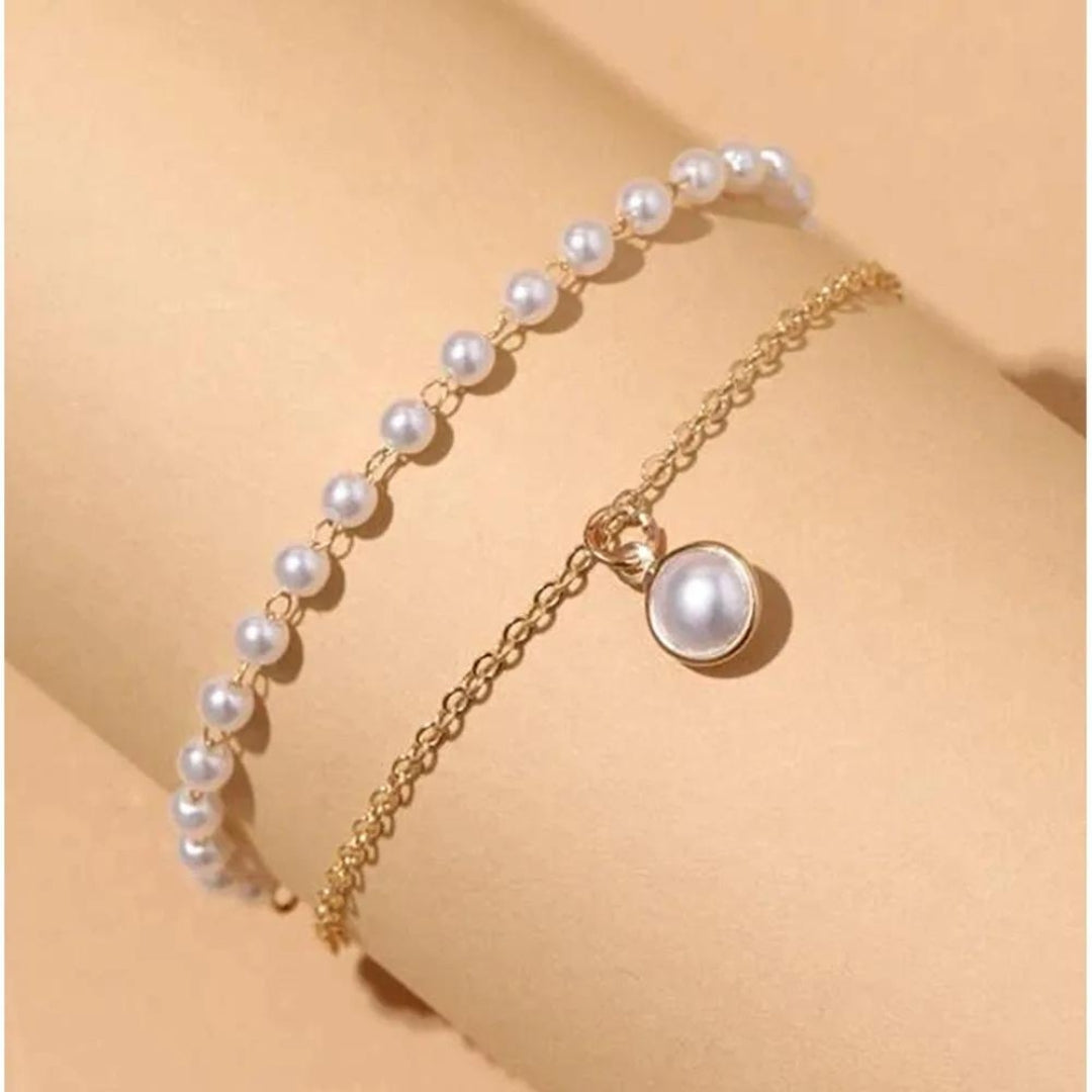 Double layer bracelet