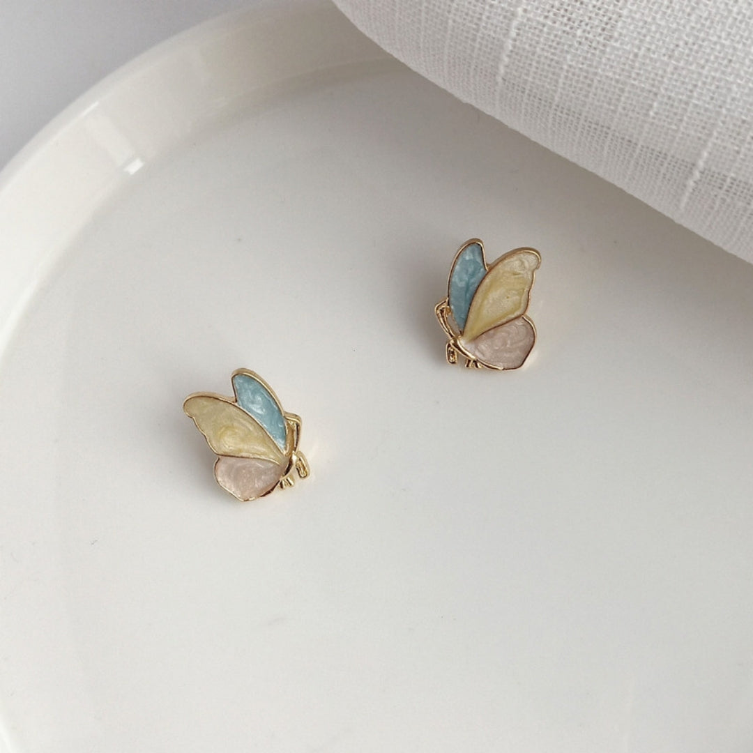 Colourful Butterfly Stud Earrings