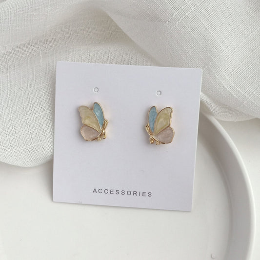 Colourful Butterfly Stud Earrings