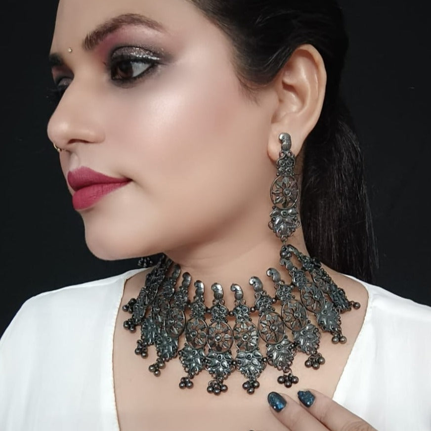 Black Oxidized Jewelry Set