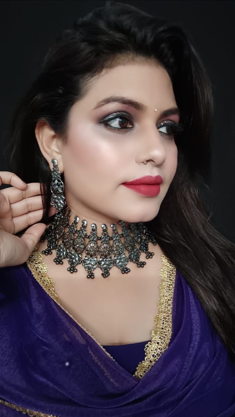 Black Oxidized Jewelry Set