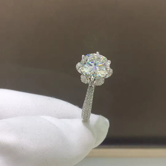 MONSAN FLOWER PROMISE RING | Silver