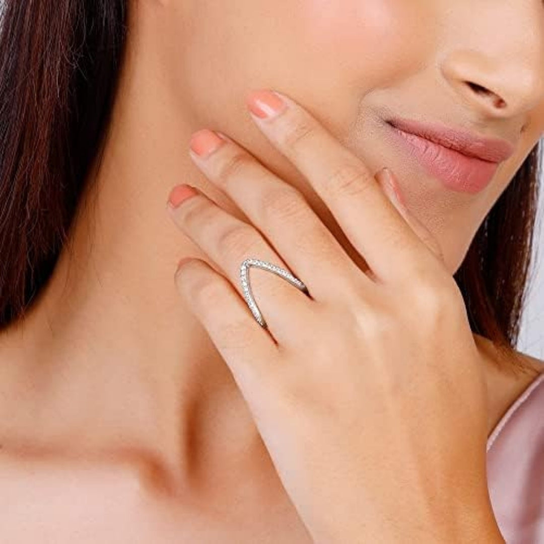 V-Shaped Diana Ring