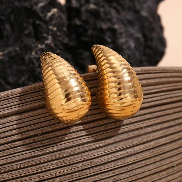 Gold Stud Plated Earrings