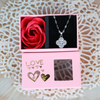 Love diamond look necklace