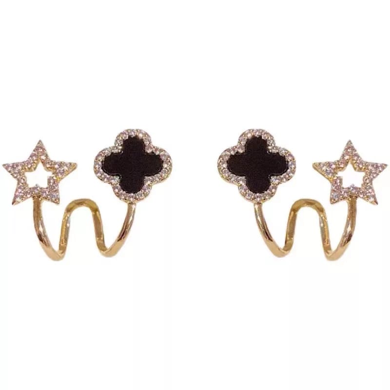 Gold Plated Crystal Stud Earrings