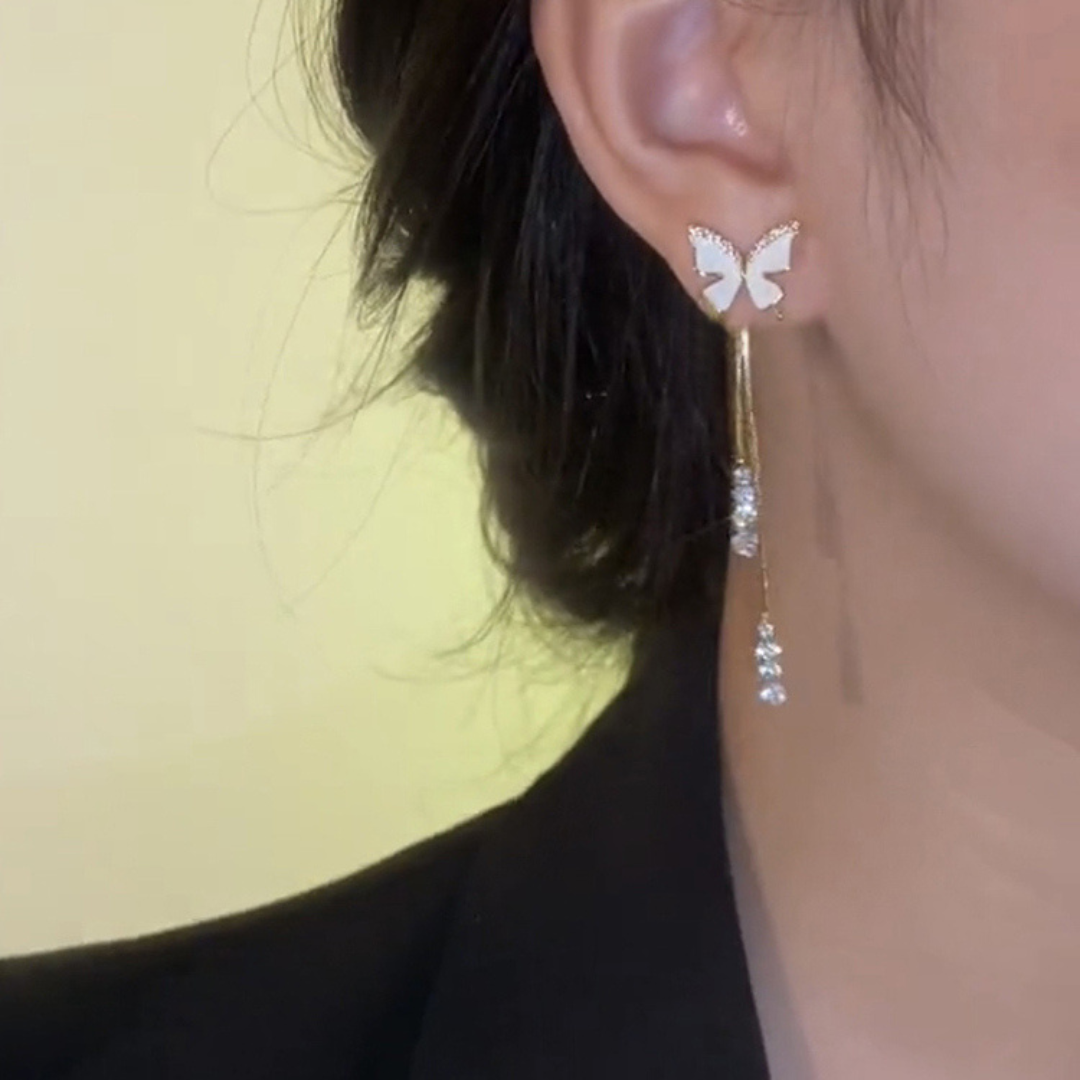 Butterfly Shaped Sparkling Elegant earing