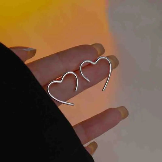 Heart Shape Delicate Drop Earrings