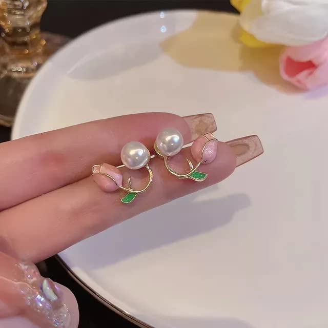 Fresh Flower/Rose combo Stud Earings