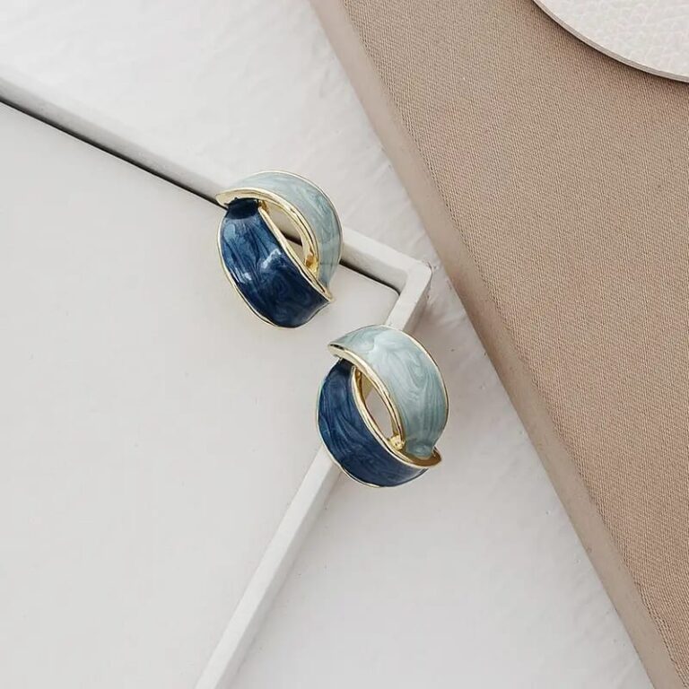 Blend Color Stud Earrings