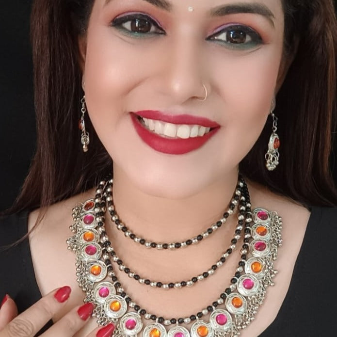 Multi oxidised jewellery set
