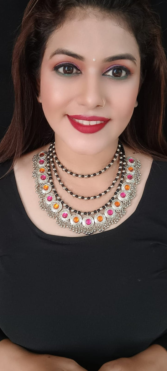 Multi oxidised jewellery set