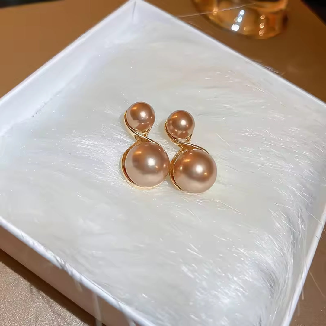 Gold Plated Pearl Earrings