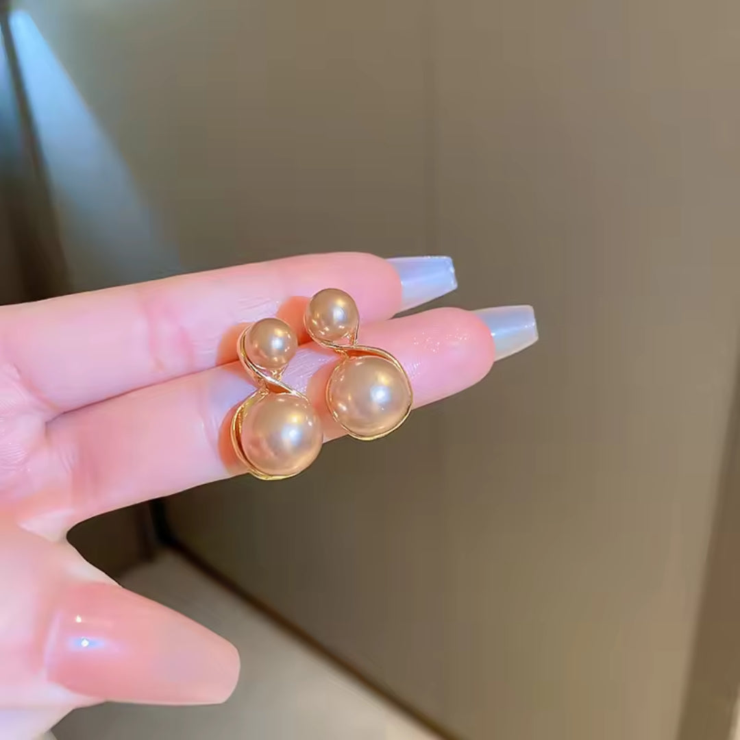 Gold Plated Pearl Earrings