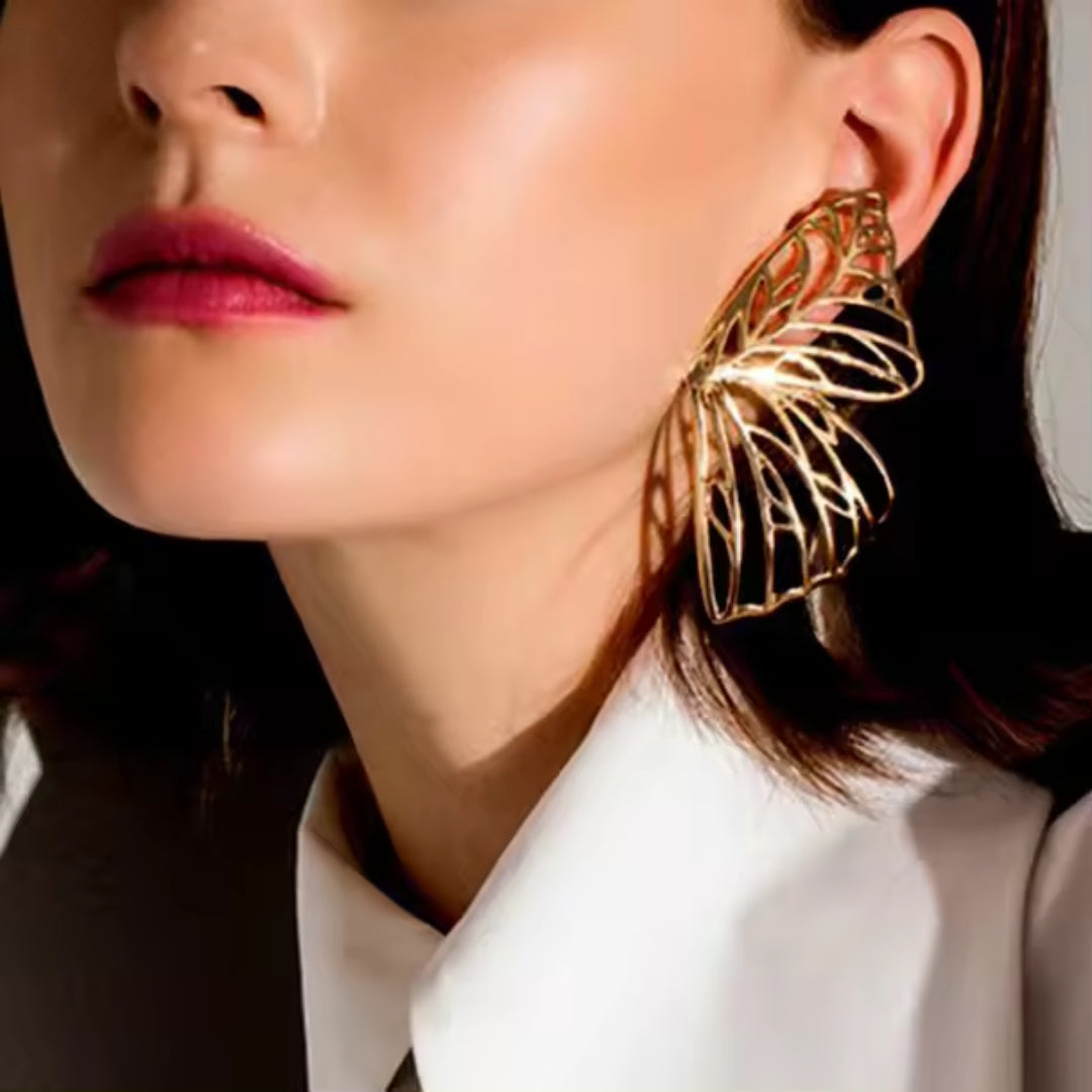 Butterfly Wing Stud Earrings