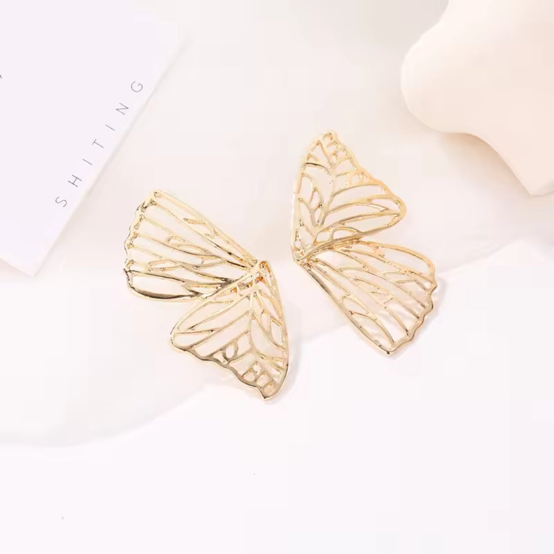 Butterfly Wing Stud Earrings