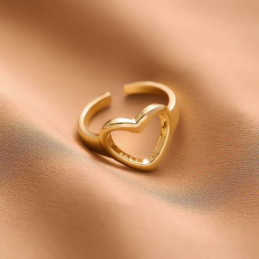 Gold Plated Heart Ring