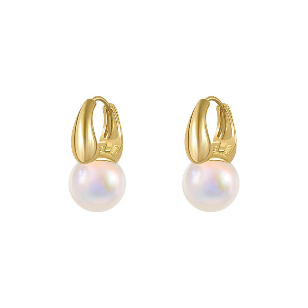 Gold Plated Huggie Hoop Earring
