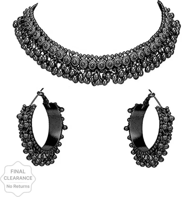 Ghungroo Choker Necklace with Earing