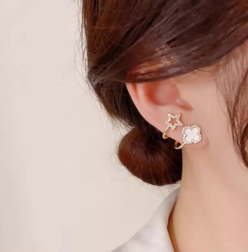 Vibrato live four leaf Clover Earrings
