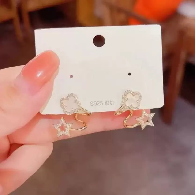 Vibrato live four leaf Clover Earrings