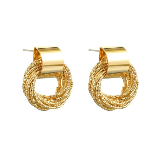 Estele Gold Plated Stud Earrings