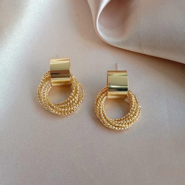 Estele Gold Plated Stud Earrings