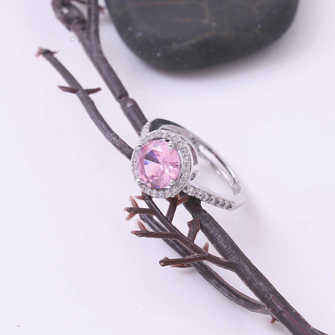 Purple Stone Silver Rings