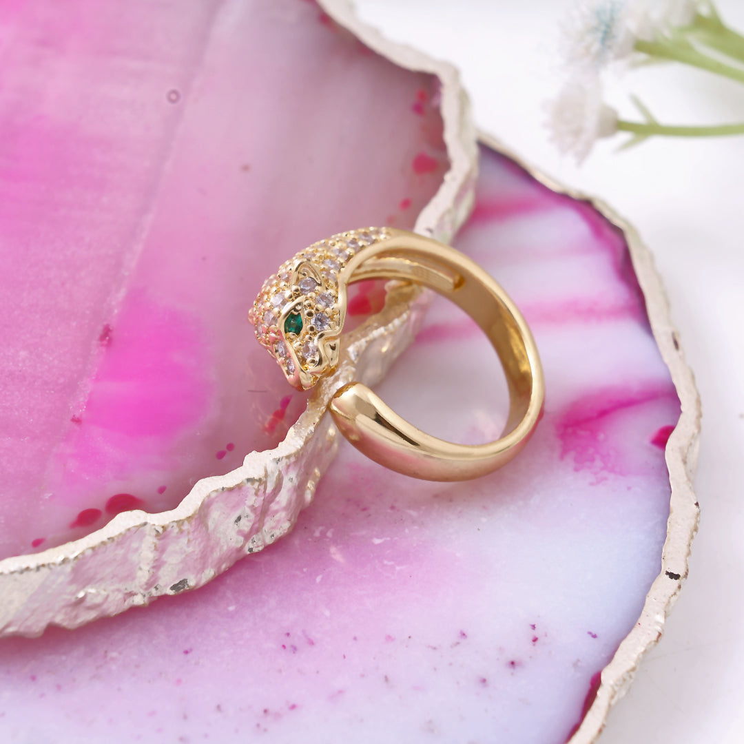 Leopard Shaped Golden Ring