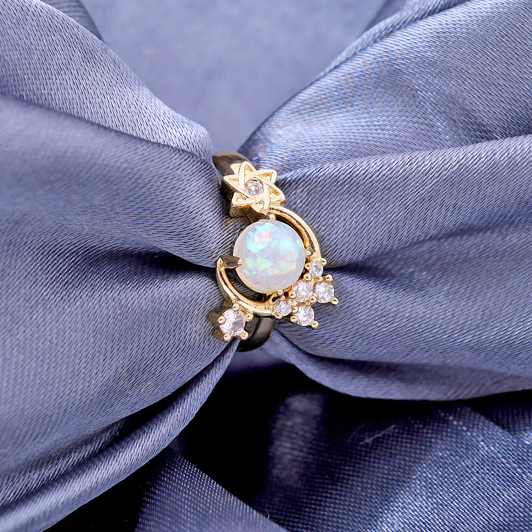 Triple moon ring