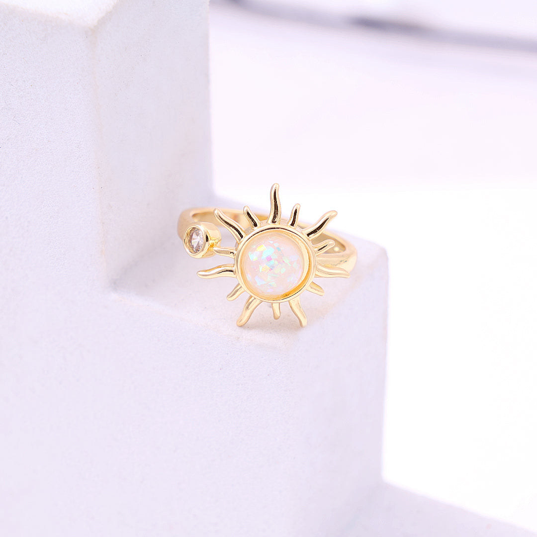 Sunflower Spinner Ring