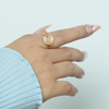 Elegant Gold Oval Ring