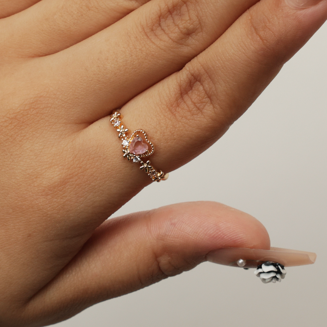 Magical Princess Crown Heart Ring