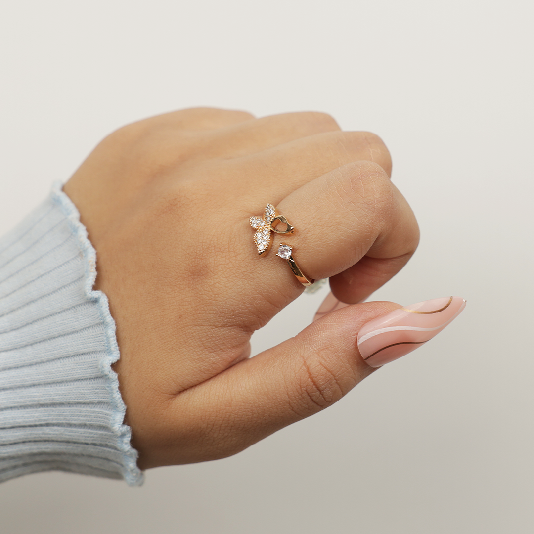Elegant Butterfly Design Ring